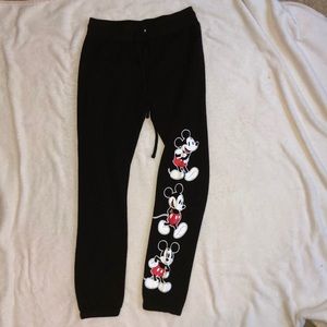 Black Mickey Mouse sweatpants